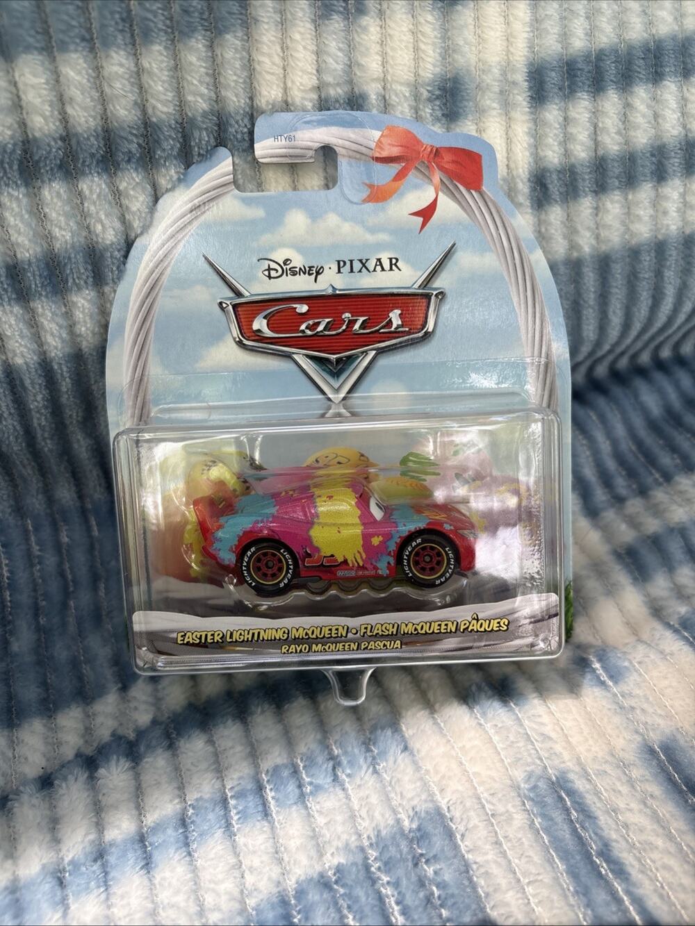 New Disney Pixar Cars Easter Lightning McQueen Diecast Mattel Easter Series
